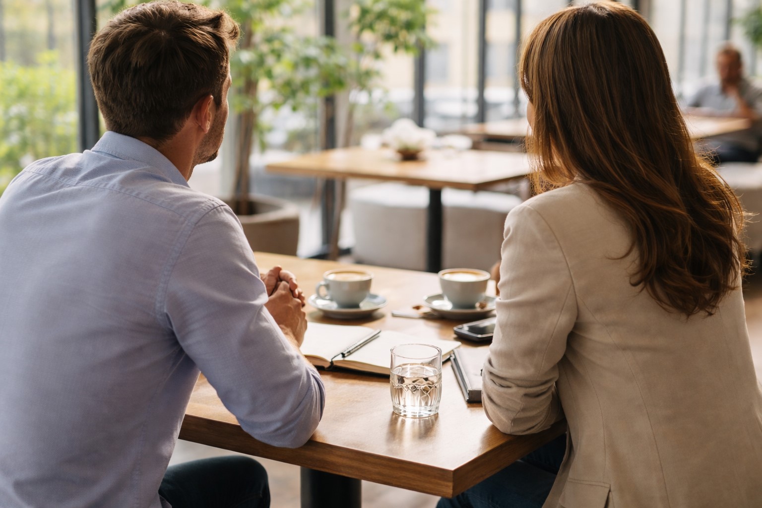Panoramablick auf eine Bergkette im Abendlicht